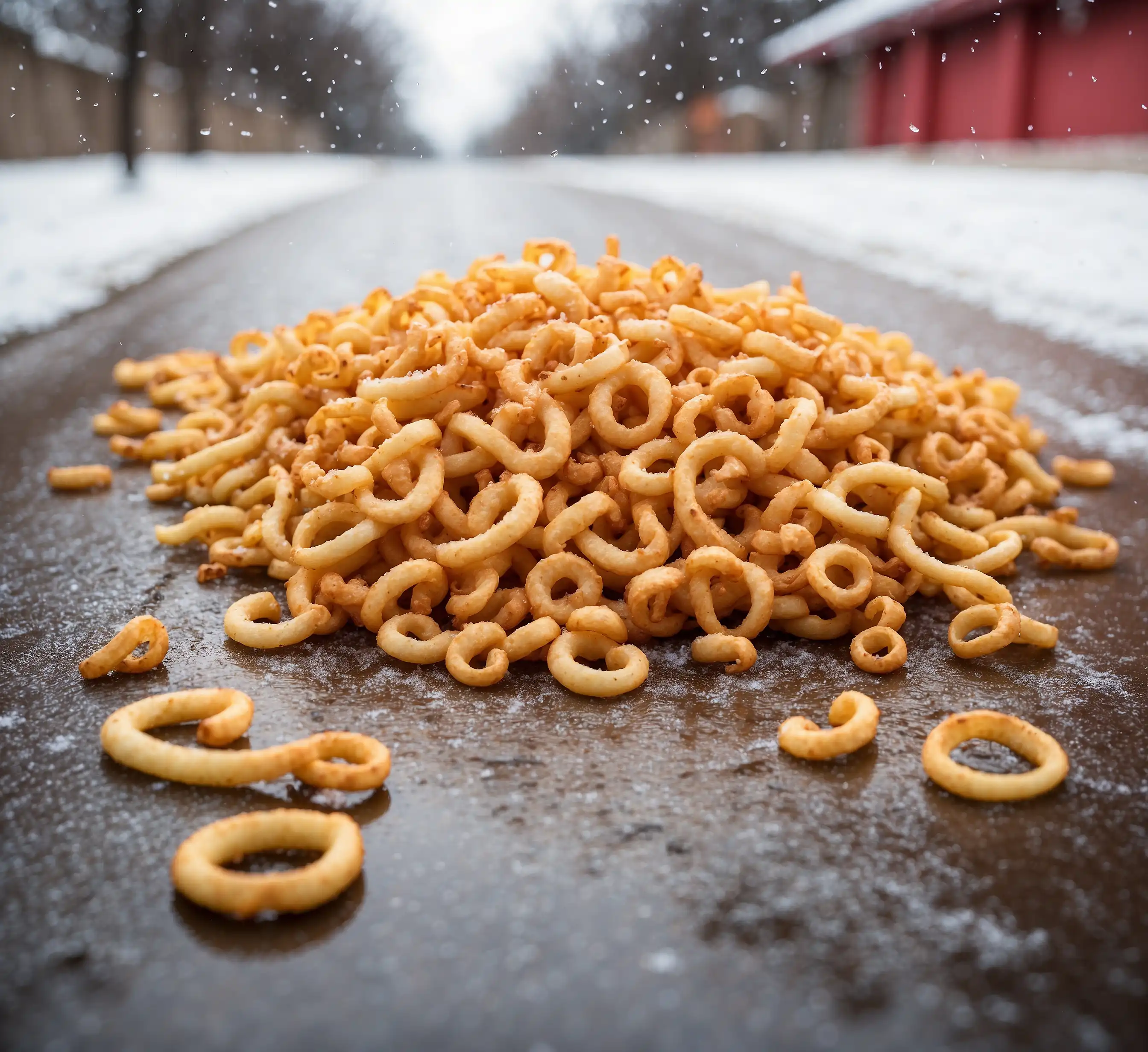 Best frozen curly fries enjoyed outdoors, perfectly seasoned